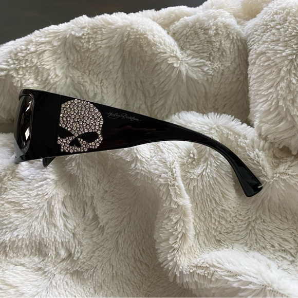 Harley Davidson Bling Skull Black Sunglasses - Picture 2 of 6